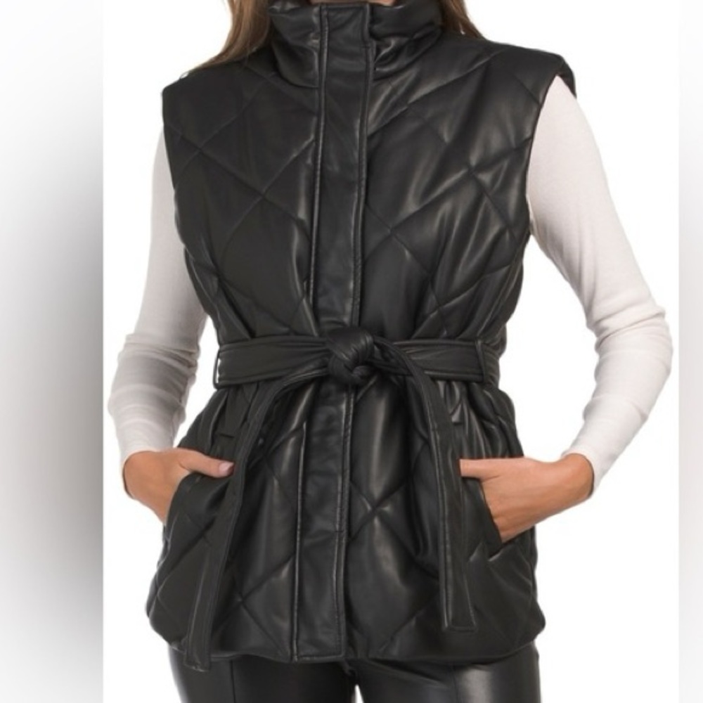 Blank NYC Faux Leather Vest - Picture 2 of 7